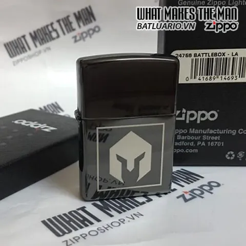 ZIPPO 24756 BATTLEBOX - Hộp Quẹt Bỉ Bảo Quản - Quà Tặng Đặc Biệt Cho Người Yêu Thích Thể Thao Và Cắm Trại