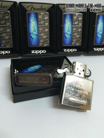 Bật Lửa Zippo 28959 - Hình Ảnh Guitar Fender Màu Xám Huyền Bí - Quà Tặng Độc Đáo Cho Người Yêu Âm Nhạc