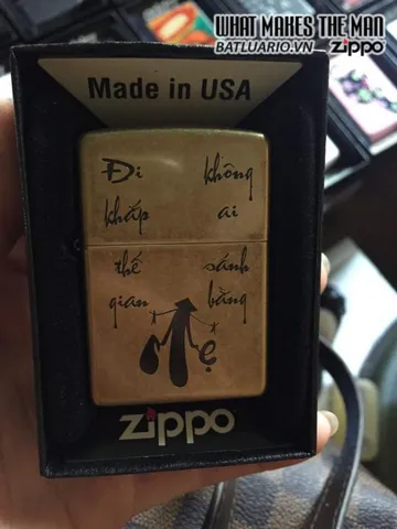 Zippo Khắc Mẹ 201FB.ME - Quà Tặng Ý Nghĩa Cho Mẹ, Lưu Giữ Ký Ức Đặc Biệt, Zippo Sang Trọng và Độc Đáo