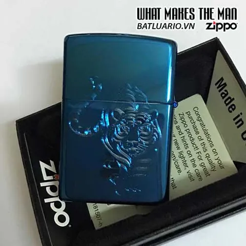 Zippo Khắc Hổ 08 - Bật Lửa Zippo 20446.HO08 Thế Giới Hổ - Quà Tặng Sang Trọng Cho Người Sưu Tầm