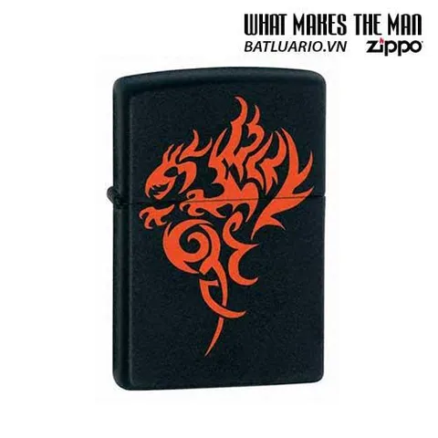 Bật Lửa Zippo Hidden Dragon 21067 - Bật Lửa Matte Đen Thời Trang và Sang Trọng, Quà Tặng Hoàn Hảo cho Fan Cổ Điển
