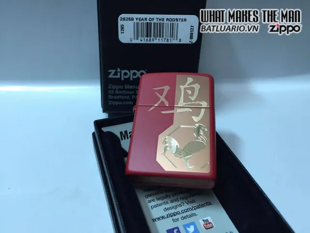 Zippo 29259 - Bật Lửa Zippo Năm Con Gà - Quà Tặng Độc Đáo Cho Fan Sưu Tập Bật Lửa