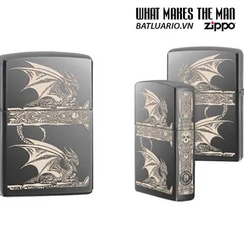 Zippo Anne Stokes Gothic Black Ice Bật Lửa Khắc Laser - Quà Tặng Độc Đáo cho Fan Hâm Mộ Thế Giới Huyền Bí