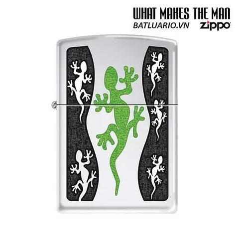Bật Lửa Zippo 21149 - Bật Lửa Zippo Hình Bò Sát Xanh Độc Đáo, Quà Tặng Đặc Biệt Cho Tín Đồ Zippo