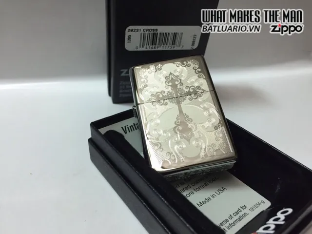 Zippo 29231 - Lighter Vintage Filigree Cao Cấp, Quà Tặng Hấp Dẫn Cho Người Yêu Thích Bộ Sưu Tập
