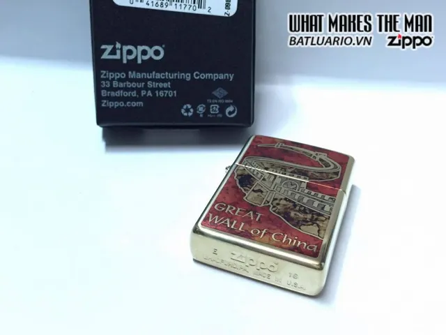 Zippo 29244 - Bật Lửa Zippo Tường Thành Trung Quốc - Quà Tặng Độc Đáo Cho Người Sưu Tầm