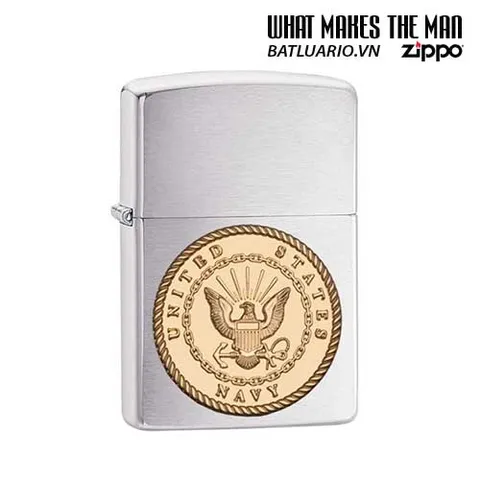 Zippo 29257 - Bộ Bật Lửa Huy Hiệu Hải Quân Mỹ - Quà Tặng Thú vị Cho Người Yêu Thích Vật Dụng Hải Quân