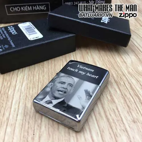 ZIPPO Obama 250 - Bật Lửa Huyền Thoại Thiết Kế Độc Đáo Dành Cho Người Hâm Mộ Chính Trị & Quà Tặng Sưu Tầm