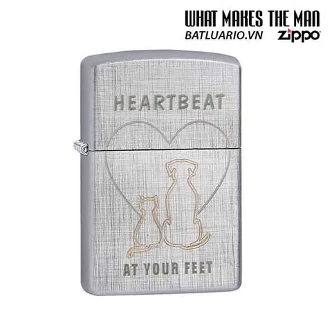 Zippo 29258 - Zippo Tim Đập Dưới Chân Bạn - Quà Tặng Độc Đáo Cho Người Yêu Thích Phong Cách Sống