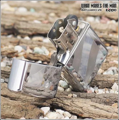 Bật Lửa Zippo 21068 Old Glory - Bật Lửa Chrome Đánh Bóng Cao Chất Lượng, Quà Tặng Cho Người Yêu Thích Zippo