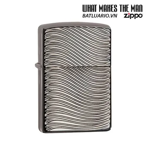 Zippo Armor Bật Lửa 29234 - Họa Tiết Sóng Sâu Khắc, Quà Tặng Sang Trọng Cho Người Yêu Thích Sưu Tập