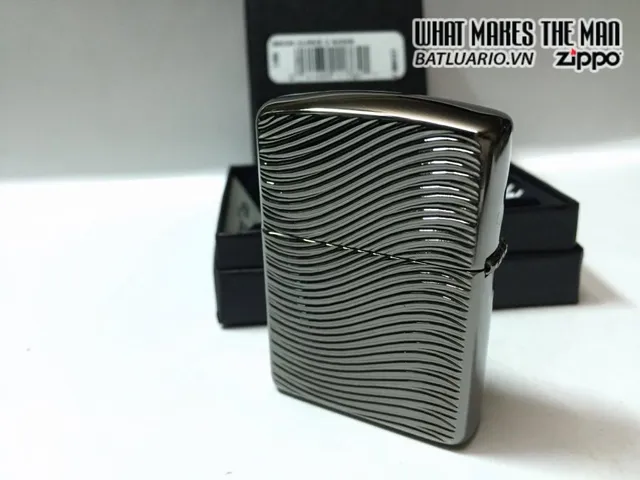 Zippo Armor Bật Lửa 29234 - Họa Tiết Sóng Sâu Khắc, Quà Tặng Sang Trọng Cho Người Yêu Thích Sưu Tập