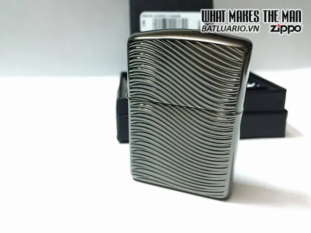Zippo Armor Bật Lửa 29234 - Họa Tiết Sóng Sâu Khắc, Quà Tặng Sang Trọng Cho Người Yêu Thích Sưu Tập