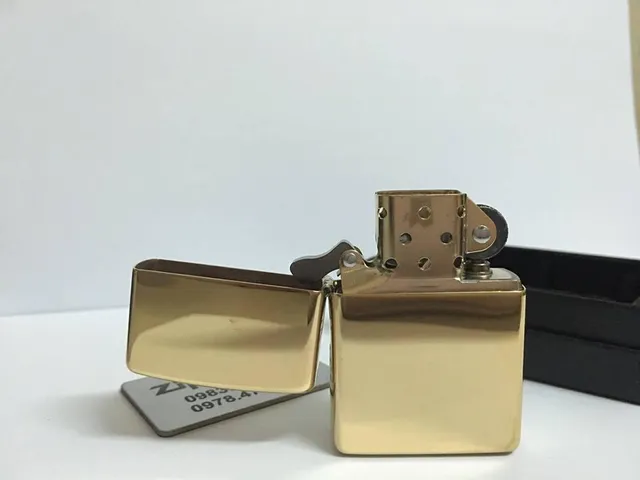 Bật Lửa Zippo 254B - Đồng Bóng Trơn High Polished Brass, Bật Lửa Sang Chảnh, Quà Tặng Độc Đáo, Chất Lượng Cao, Bảo Hành Trọn Đời