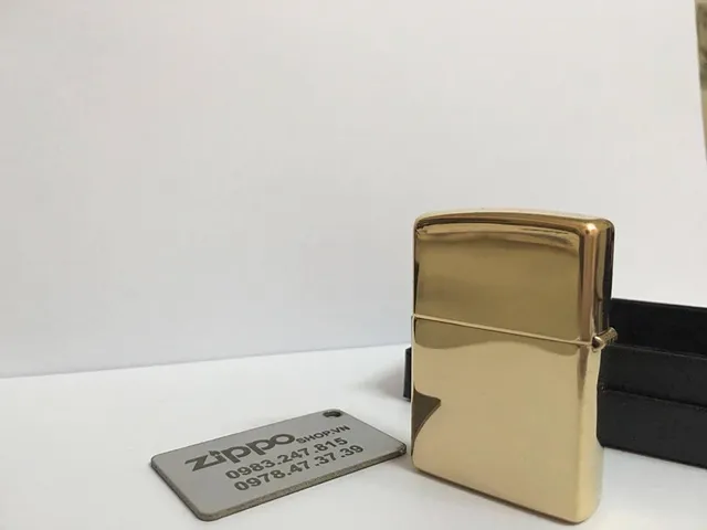 Bật Lửa Zippo 254B - Đồng Bóng Trơn High Polished Brass, Bật Lửa Sang Chảnh, Quà Tặng Độc Đáo, Chất Lượng Cao, Bảo Hành Trọn Đời