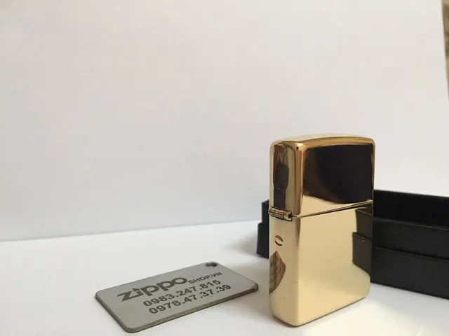 Bật Lửa Zippo 254B - Đồng Bóng Trơn High Polished Brass, Bật Lửa Sang Chảnh, Quà Tặng Độc Đáo, Chất Lượng Cao, Bảo Hành Trọn Đời