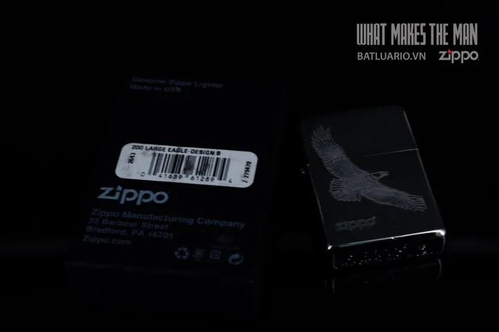 Bật Lửa ZIPPO 200 Thiết Kế Đại Bàng Lớn - Quà Tặng Thú Vị Cho Người Yêu Thích Sưu Tập