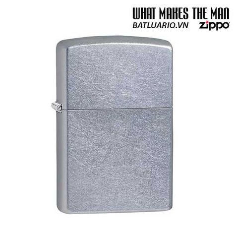 Bật Lửa Zippo 207 STREET - Bật Lửa Chính Hãng Mỹ Mạ Chrome Trắng, Quà Tặng Sang Trọng, Bảo Hành Trọn Đời