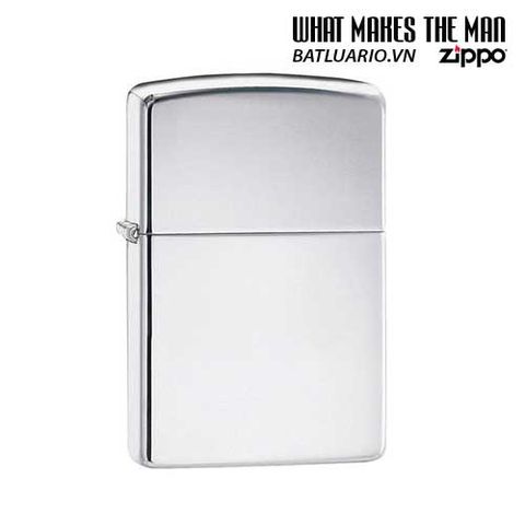 Bật Lửa Zippo 250 - Thiết Kế Classic High Polished Chrome Bạc Trắng Bóng, Bảo Hành Trọn Đời, Món Quà Thời Thượng Cho Người Sử Dụng