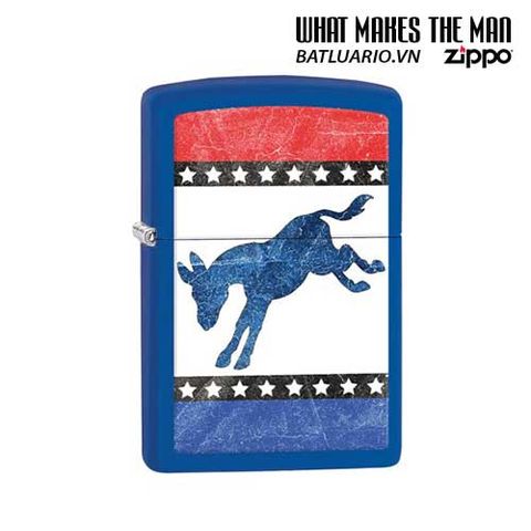 Zippo 29166 - Bật Lửa Zippo Màu Xanh Hoàng Gia Matte Hình Chữ V 