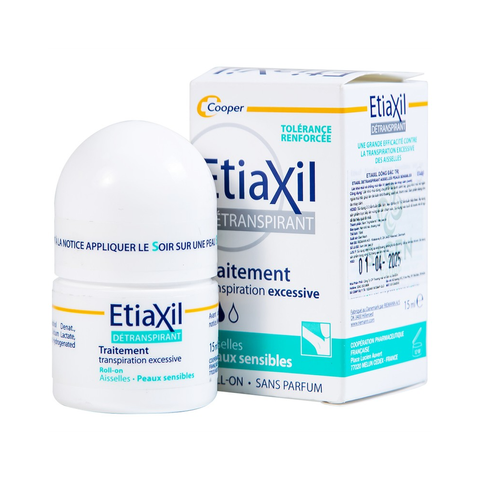 Lăn Khử Mùi Etiaxil Sensitive 15ml - Ngăn Mồ Hôi & Khử Mùi Suốt 72 Giờ Dành Cho Da Nhạy Cảm, An Toàn & Hiệu Quả