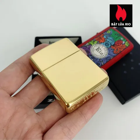 Bật Lửa Zippo 49060 - Thiết Kế Eye of Providence Bằng Đồng Mạ Bóng - Dụng Cụ Châm Lửa Sang Trọng và Độc Đáo