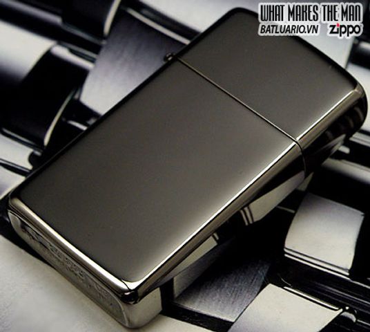 Bật lửa Zippo 20492 Slim Black Ice - Bật lửa Chính Hãng, Kiểu Dáng Mỏng, Phong Cách Sang Trọng, Quà Tặng Thời Trang