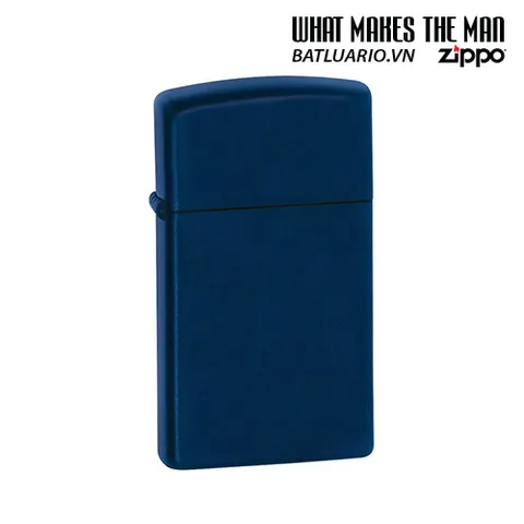 Bật lửa Zippo Slim® Navy Matte 1639 – Bật lửa mini kháng gió, thiết kế thời trang, quà tặng độc đáo nhập khẩu từ Mỹ