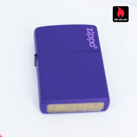 Bật Lửa Zippo 237ZL Chính Hãng - Màu Tím Matte Với Logo Zippo - Lửa Kháng Gió, Hộp Quà Tặng, Bảo Hành Trọn Đời