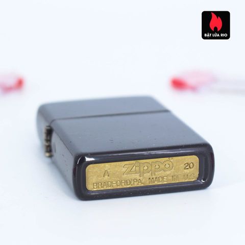 Bật lửa Zippo 49180 Brown - Bật lửa chính hãng Classic, kháng gió, thiết kế mới 2020, quà tặng độc đáo cho tín đồ Zippo