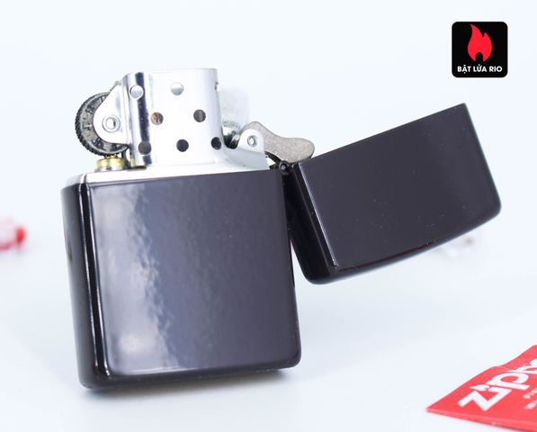 Bật lửa Zippo 49180 Brown - Bật lửa chính hãng Classic, kháng gió, thiết kế mới 2020, quà tặng độc đáo cho tín đồ Zippo