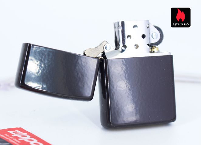 Bật lửa Zippo 49180 Brown - Bật lửa chính hãng Classic, kháng gió, thiết kế mới 2020, quà tặng độc đáo cho tín đồ Zippo