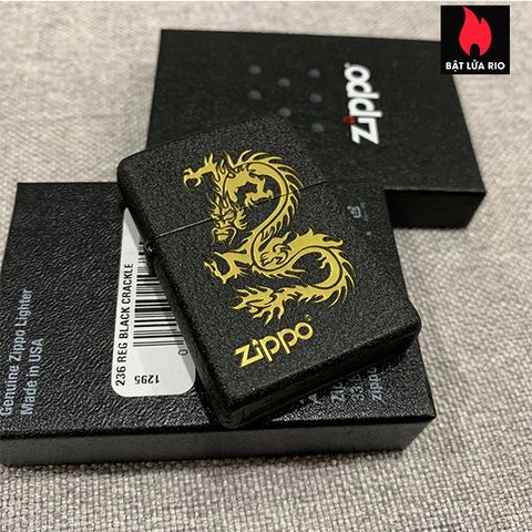 Zippo 236 Khắc Rồng 85 - Lighter Zippo Sang Trọng Với Họa Tiết Rồng - Quà Tặng Tuyệt Vời Cho Người Yêu Thích Hút Thuốc