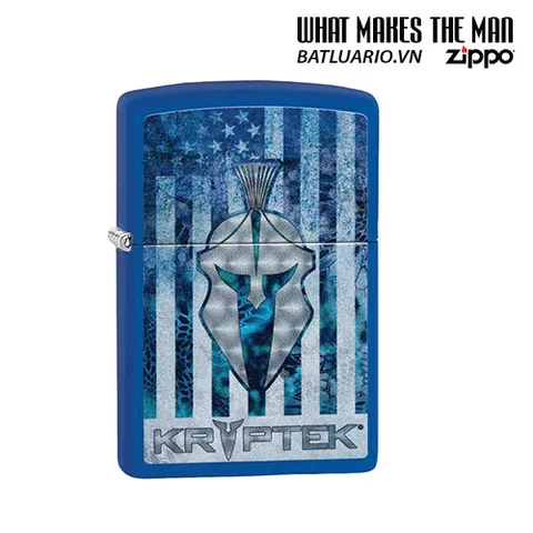 Zippo Kryptek Royal Blue Matte - Bật Lửa Chống Gió Siêu Bền, Mẫu Mã Thời Trang Cho Người Yêu Thích Sự Độc Đáo