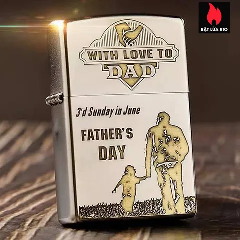 Bật Lửa Zippo Khắc Ngày Của Cha 250/205 - Quà Tặng Ý Nghĩa Cho Ngày Father's Day 02