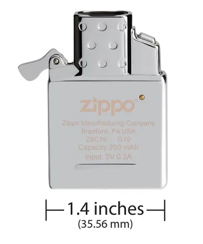 Ruột Zippo Tia Lửa Điện Plasma 65828 - Bật Lửa Sạc USB 2 Chùm, Chống Gió, Thay Thế Cho Tất Cả Vỏ Zippo (Trừ Replica 1935)