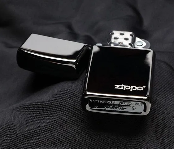 Bật Lửa Zippo Slim Ebony 28123ZL - Bật Lửa Nhỏ Chống Gió Chính Hãng với Logo Zippo - Hàng Nhập Khẩu Mỹ
