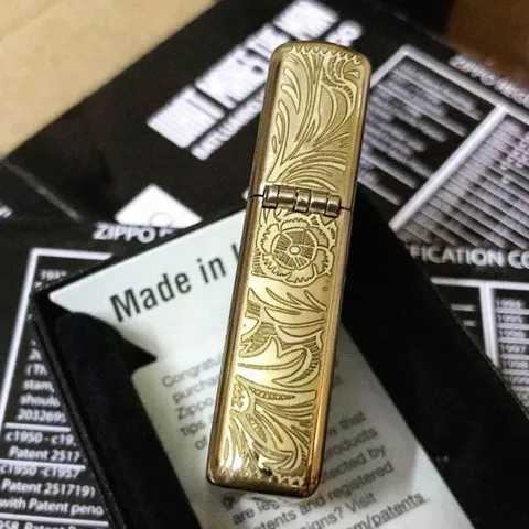 Zippo 204B Khắc Chữ P Hoa Văn Venetian 5 Mặt - Bật Lửa Sang Trọng, Quà Tặng Độc Đáo Cho Người Yêu Thích Thời Trang