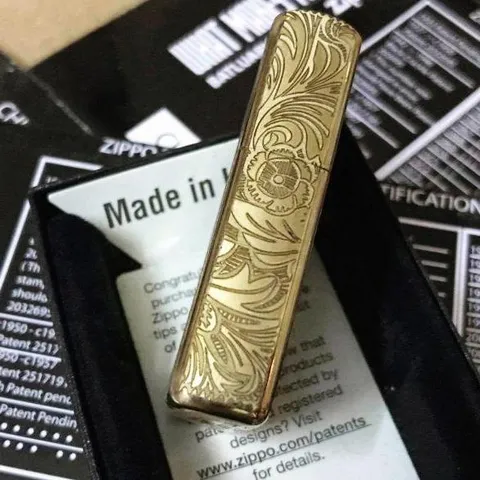 Zippo 204B Khắc Chữ P Hoa Văn Venetian 5 Mặt - Bật Lửa Sang Trọng, Quà Tặng Độc Đáo Cho Người Yêu Thích Thời Trang