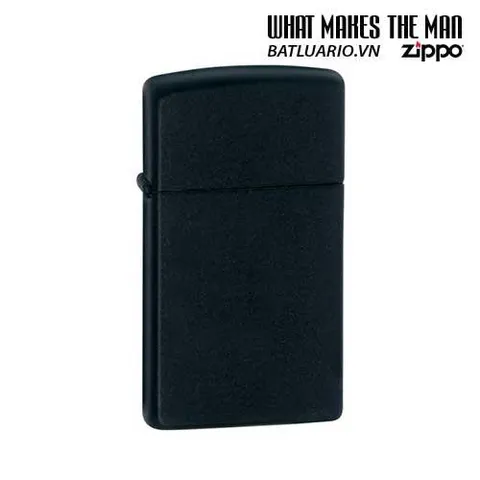 Zippo 1618 - Bật Lửa Slim Đen Mờ Chất Lượng Cao - Phụ Kiện Thời Trang và Quà Tặng Nam tính