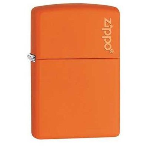 Bật Lửa Zippo 231ZL - Màu Cam Nhám với Logo Zippo - Hàng Mỹ, Kháng Gió và Bảo Hành Trọn Đời