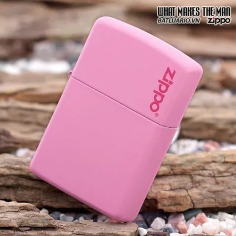 Bật Lửa Zippo 238ZL Màu Hồng Matte - Bật Lửa Cao Cấp Có Logo, Quà Tặng Thời Trang Độc Đáo cho Fan Hâm Mộ