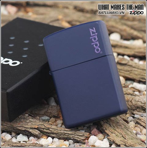 Bật Lửa Zippo 239ZL - Màu Xanh Hải Quân, Logo Chính Hãng, Thiết Kế Đẳng Cấp, Khả Năng Kháng Gió, Quà Tặng Sang Trọng