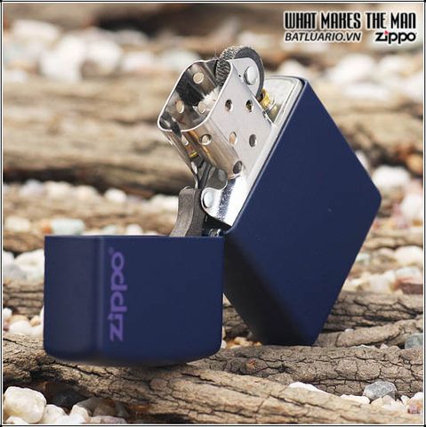 Bật Lửa Zippo 239ZL - Màu Xanh Hải Quân, Logo Chính Hãng, Thiết Kế Đẳng Cấp, Khả Năng Kháng Gió, Quà Tặng Sang Trọng