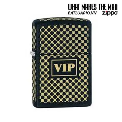 Bật Lửa Zippo 28531 VIP - Thiết Kế Đen Đồng Thau, Kháng Gió - Quà Tặng Sang Trọng, Hàng Nhập Khẩu Mỹ