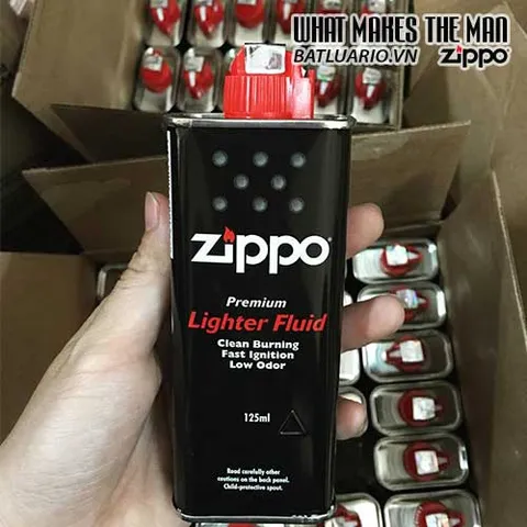Xăng Zippo Chính Hãng Mỹ 125ml - Nhiên Liệu Lỏng Không Sinh Khói, Chống Gió Tốt, Phân Phối Chính Thức Tại Việt Nam