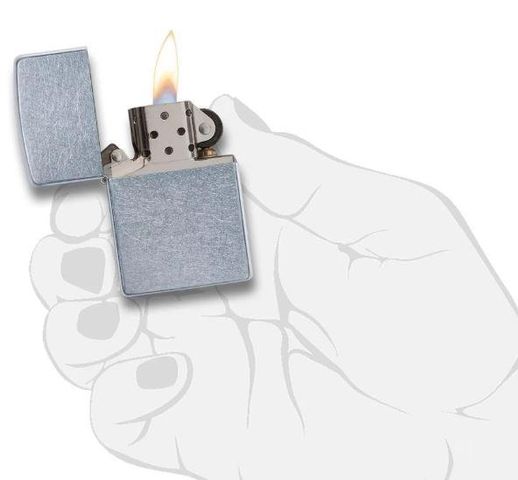 Bật Lửa Zippo Street Chrome Xước Bụi Chính Hãng 207 - Thiết Kế Độc Đáo, Chống Bám Vân Tay, Hàng Nhập Khẩu Mỹ, Quà Tặng Ý Nghĩa