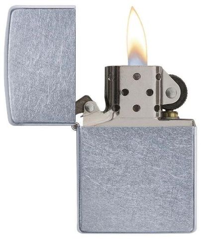 Bật Lửa Zippo Street Chrome Xước Bụi Chính Hãng 207 - Thiết Kế Độc Đáo, Chống Bám Vân Tay, Hàng Nhập Khẩu Mỹ, Quà Tặng Ý Nghĩa