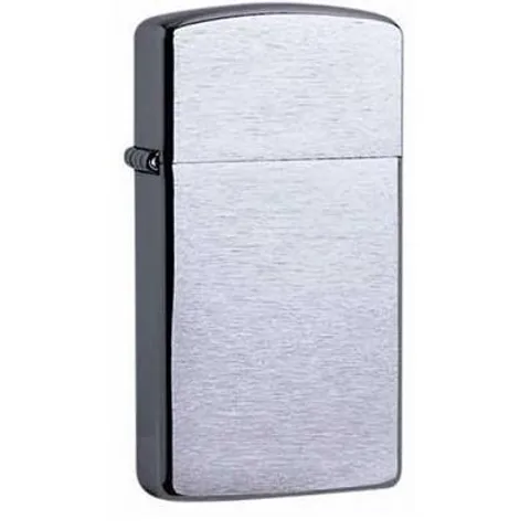 Zippo Slim 1600 - Bật Lửa Brushed Chrome Sang Trọng, Thời Thượng - Quà Tặng Hoàn Hảo Cho Người Yêu Thích Bật Lửa