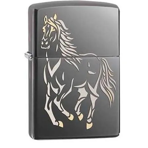 Zippo 28645 Bật Lửa Hình Ngựa Đua Màu Đen Băng - Quà Tặng Độc Đáo Cho Người Yêu Thích Thể Thao và Chìm Đắm Trong Thiên Nhiên